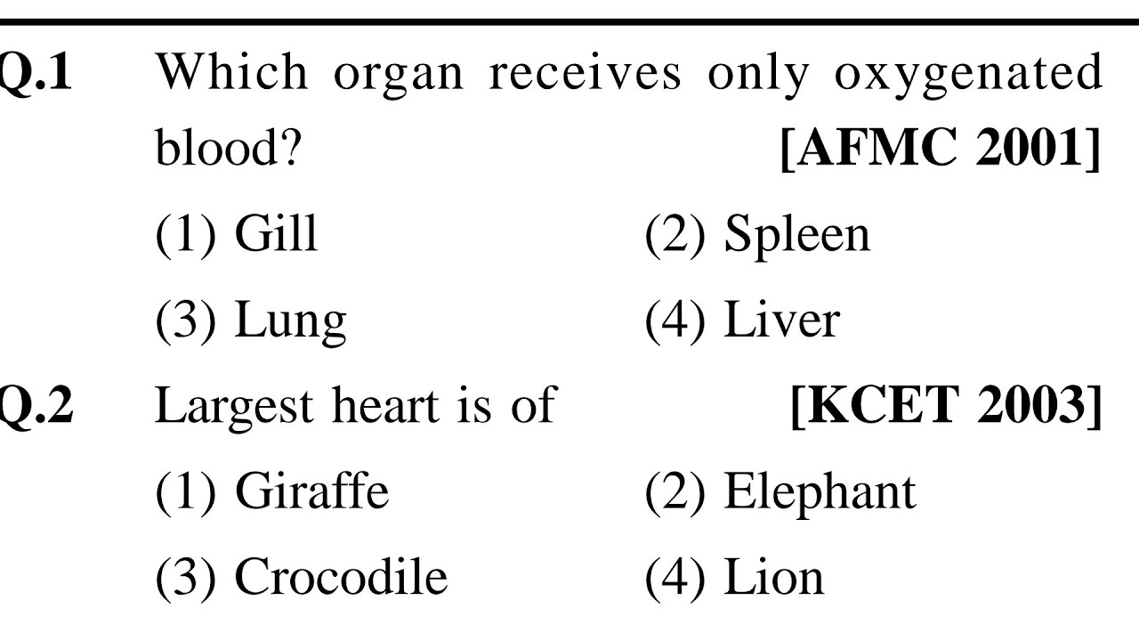 (44) Biology previous years repeated questions || Very important for NEET 2020