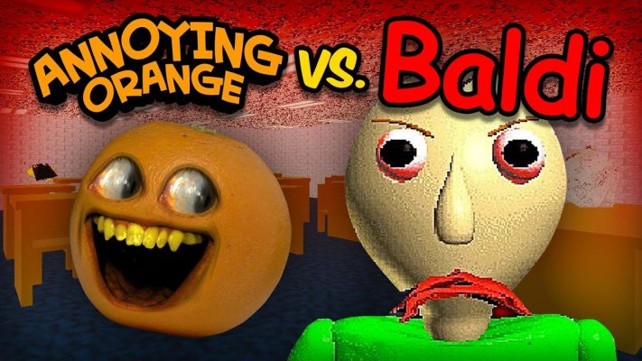 Annoying Orange vs Baldi (AO takes Baldi's Basics Math Class!)
