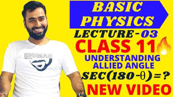 BASIC PHYSICS- PART 3 || CLASS 11 SCIENCE- BEST TRICK TO FIND ALLIED ANGLES FOR 11TH &12TH CBSE
