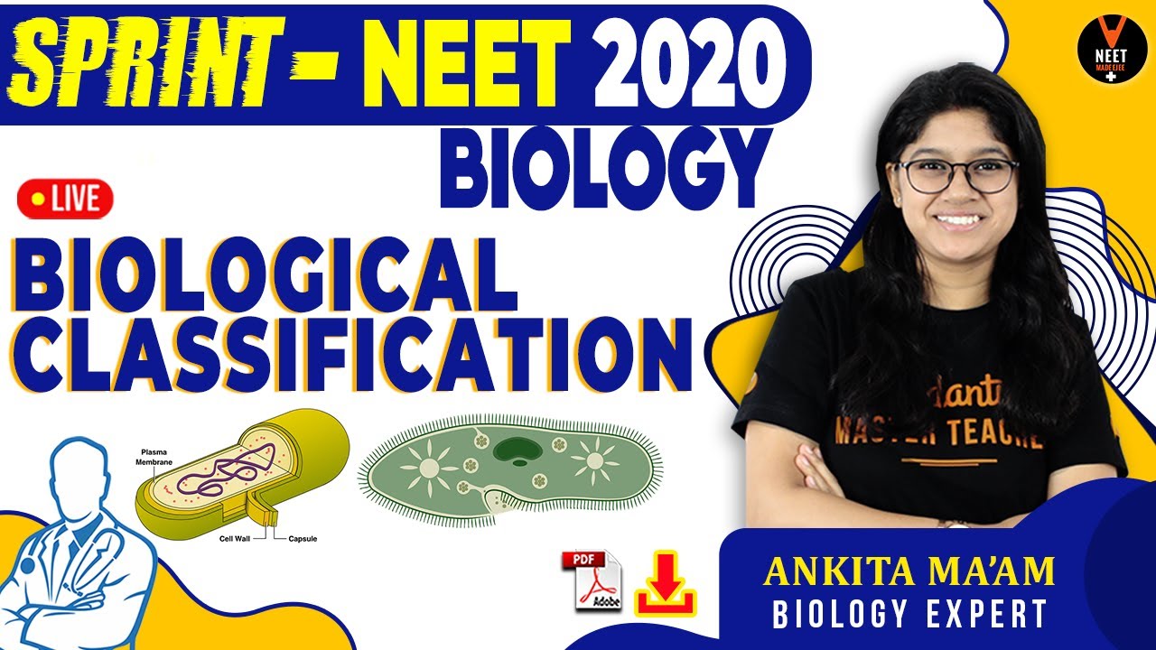 Biological Classification Class 11 | NEET 2020 Preparation | NEET MCQ Biology in Hindi |Ankita Ma'am