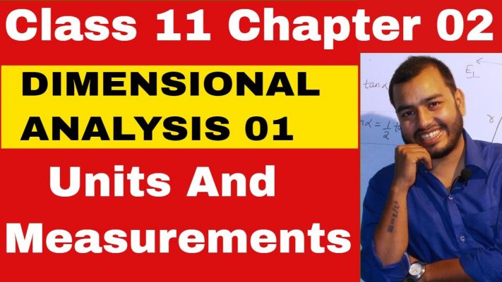 Class 11 Physics Chapter 2  : Units and Measurements ||  Dimensional Analysis || IIT-JEE/NEET