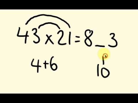 Fast Math Tricks - How to multiply 2 digit numbers up to 100 - the fast way!