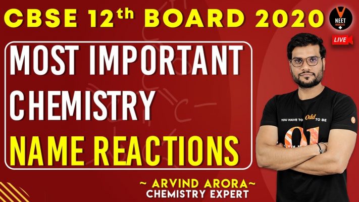 Most Important Name Reactions Chemistry Class 12 | CBSE 12th Board Exam 2020 | Arvind Sir
