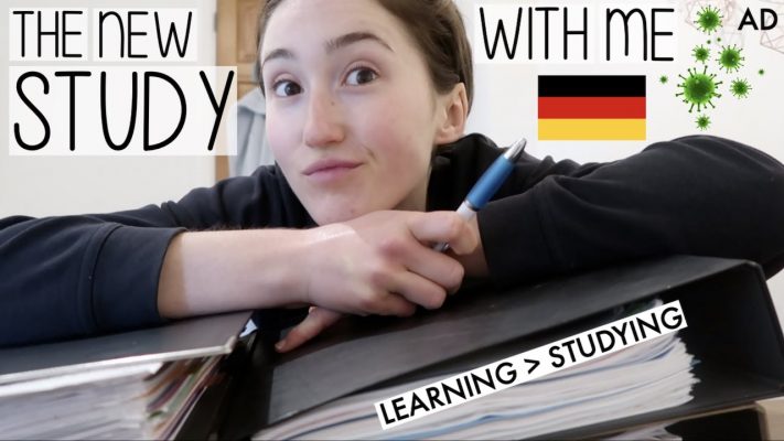 *MOTIVATIONAL* LEARN WITH ME (VLOG) | GERMAN, THE BIOLOGY OF VIRUSES & CARTOONING!