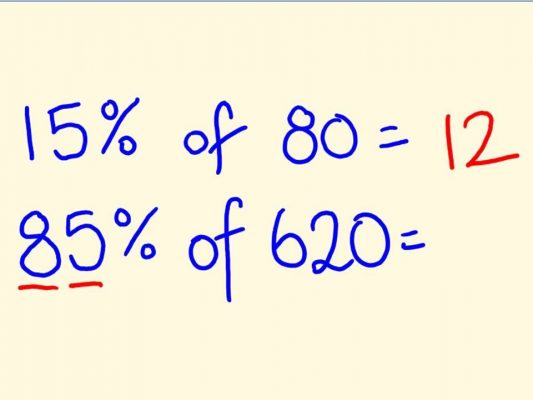 Percentage Trick - Solve precentages mentally - percentages made easy with the cool math trick!