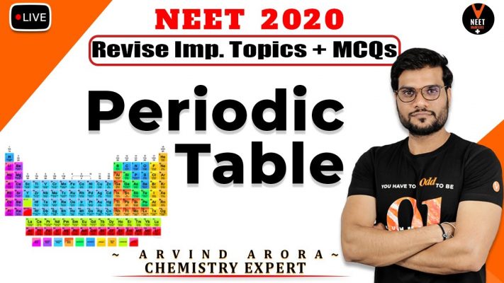 Periodic Table Revise Important Topics and MCQs | NEET 2020 | NEET Chemistry | Arvind Arora