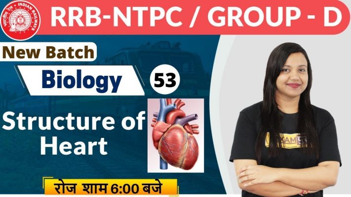 RRB NTPC Group D || Biology || By Amrita Ma'am || Class- 53 || Structure of  Heart