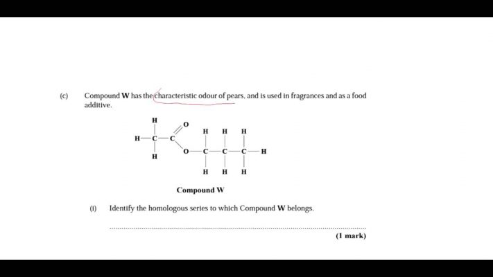 CSEC Chemistry - January 2015 Question 3