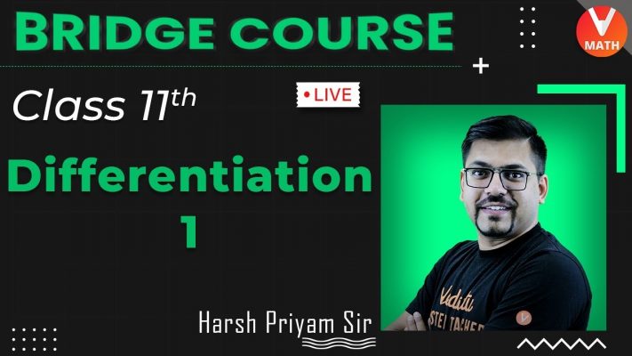 Differentiation L-1 | Class 11 Maths | JEE+CBSE | Harsh Priyam Sir | Bridge Course | Vedantu Math