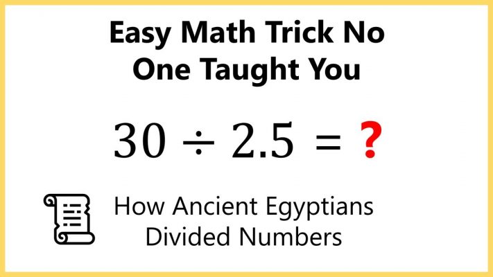 Easy Math Trick No One Taught You - How Ancient Egyptians Divided Numbers