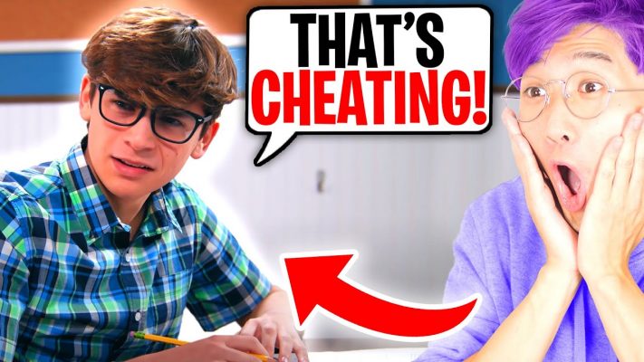 Teen Cheats Off Of Nerd's Math Test (LANKYBOX REACTION!?) *SHOCKING ENDING*