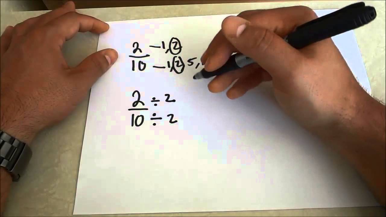 How To Reduce Fractions To Lowest Terms-Step By Step Math Lesson