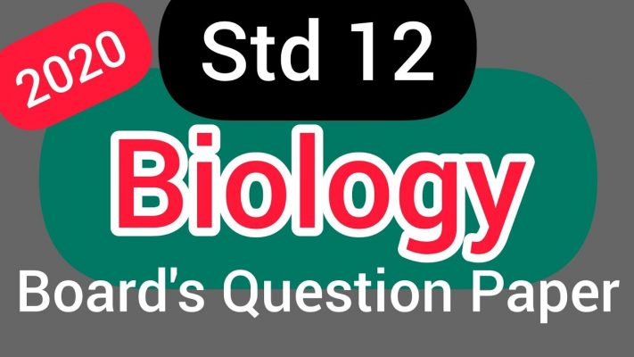 HSC 12th Biology Paper 2020 | Maharashtra board 12th Biology Question Paper 2020