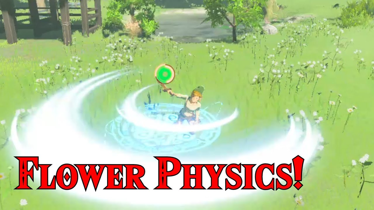 NEW Flower Physics Discovered at Link's House Garden in Zelda Breath of the Wild