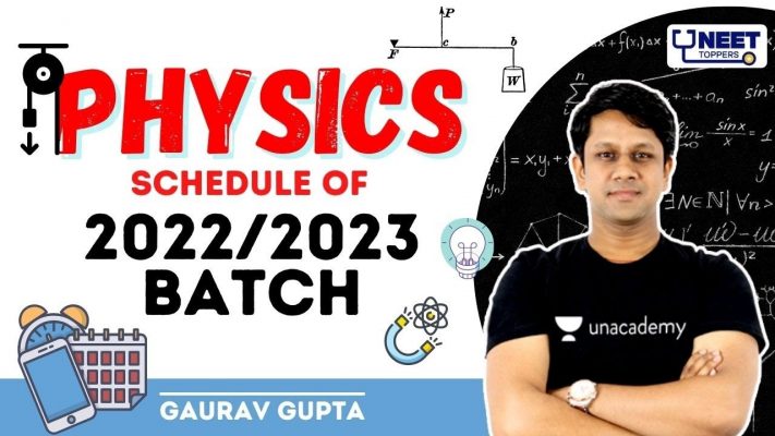 Physics Schedule of 2022/2023 batch | Target MBBS | Gaurav Gupta