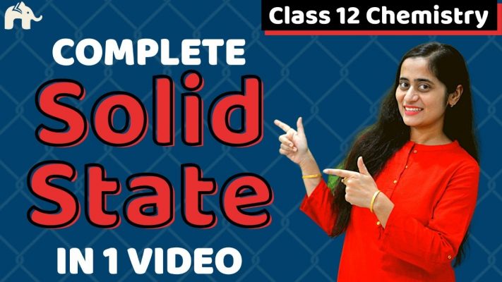 Solid State Class 12 Chemistry| Chapter 1 One Shot| CBSE NEET JEE